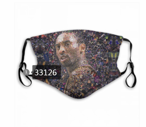2021 NBA Los Angeles Lakers #24 kobe bryant 33126 Dust mask with filter